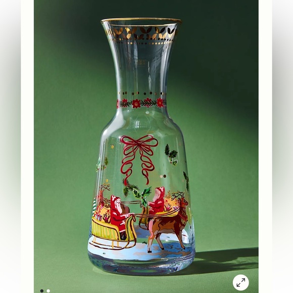 Anthropologie Other - ANTHROPOLOGIE Nathalie Lete Santa's Sleigh Carafe!RARE